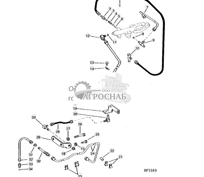 Differential Lock Valve Lines 